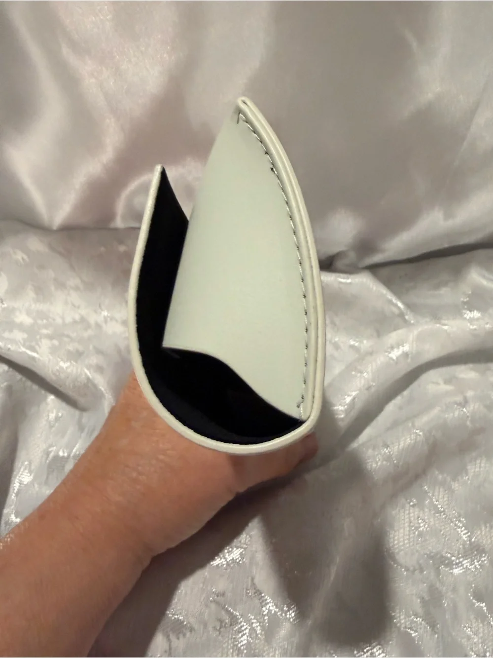 Burberry Cream Leather Eyewear Case NWOT